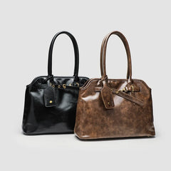 Hnewly Vintage Large Capacity Commuter Shoulder Bag Fashion Tote Casual Women's Bag