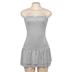 Hnewly Spring New Pure Desire Style strapless Dress Cut off Men's Cake Dress Sexy