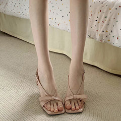 Lunivop Retro fairy style stiletto sandals women's new summer wear small man with skirt high heels