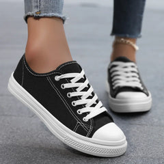 Lunivop Spring Autumn Canvas Shoes Unisex Casual Breathable Student Sneakers Korean Style Versatile Plain Color Men's Women's Shoes