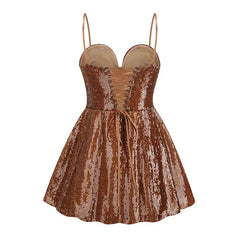 Hnewly Sexy 3D Flower Sequined Short Dress Women Sleeveless Backless Slash Neck Slip Dresses Summer Fashion Lady Tube Top Robe New