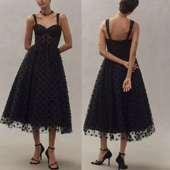 Hnewly New Sexy Mesh Zipper Women's Dress Casual Loose Party Dress