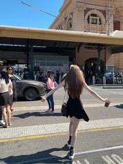 Hnewly Sexy Strap Mini Dress Women 2000s Y2k Vintage Clothing Beach Slim One Piece Dress Korean Fashion Outwear Sleeveless