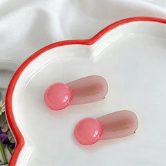 Lunivop 2pcs/set Mini Hair Clips for Women Sweet 3.5cm Bangs Edge Clip Cute Acetate Duckbill Girl New Arrivals Headwear Hair Accessories