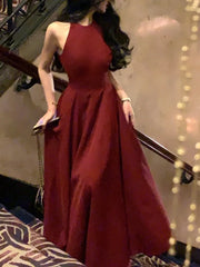 Hnewly winter club outfits Fashion New Women Elegant Casual Midi Party Dress Sleeveless A-Line Solid Chic Birthday Prom Vestidos Female Clothes Robe Mujers