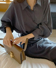 Hnewly Vintage Evening Shirt Dresses For Women Party Fashion High Waist Korean Lace Up Long Woman Dress Elegant Autumn Vestidos