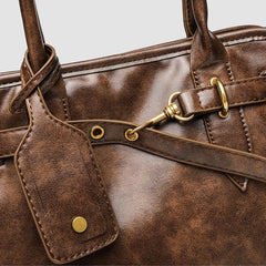 Hnewly Vintage Large Capacity Commuter Shoulder Bag Fashion Tote Casual Women's Bag