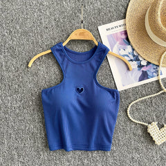 Hnewly Sexy hollow out off shoulder Chic Korean Fashion Tank Top Slim Corset Bustier Party Club Hotsweet women clothing