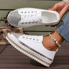 Hnewly Fashionable Hot Selling Elegant Flat Sneakers for Women Spring and Autumn New Round Head Comfortable and Sexy Casual Shoes