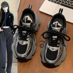 Hnewly Platform Sneakers for Women Casual Non Slip Thick Sole Sports Shoes Woman Comfortable Casual Sports Shoes Zapatos Mujer