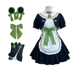 Hnewly New Chinese Style Vintage Lolita OP Princess Dress Women Sweet Bow Apron Hanfu New Year Party Cosplay Mini Dresses Y2k Vestidos