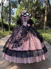 Hnewly Gorgeous Elegant Japanese Original Lolita Evening Dress Sweet Girl Student Coming-of-Age Ceremony JSK Strap Princess Style Dress
