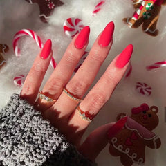 Hnewly Fashion Solid Color Wearable Nail Art Nude Pink Green Purple Long Stiletto Finished False Nails Press on Nails with Glue