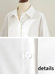 Hnewly Shirts Women Solid Simple Office Lady All-match Daily Temperament OL Creativity Special Tops Korean Style Modern Casual Classics