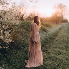 Hnewly Textured Tassel Top Maxi Skirt Set Photography Props Pregnant Women Portrait Picture Shooting Outfits Outdoor Posing Garment