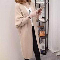 Hnewly Longline Open Front Knit Cardigan for Women Comfy Sweater Coat Female Long Duster Cardi Casual Chic Autumn Winter Outfit