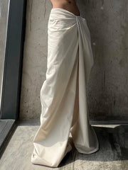 Hnewly 2024 New Irregular Design Low Waist Baggy Wide Leg Trousers Y2K Streetwear Loose Pants Fashion Women Casual Pantalones