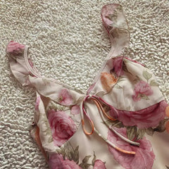 Lunivop floral printed mini dress V-neck ruffled neckine sexy women party dress new bohemian spring summer dress