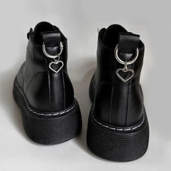 Hnewly 2Pcs New Shoes Accessories Shoes Buckles Shoes Decoration Party Jewelry Boots Snap Hook Metal Punk Big Stars Hearts Pendant