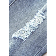 Hnewly Women's Jeans Temperament Loose Vintage Fashion Casual Hole Flared Jeans Water Wash Vintage Denim Pants Women's New