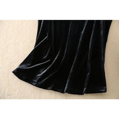 Hnewly Fashion Retro Elegant Casual Versatile Velvet V-neck Base Suspender Vest for Women