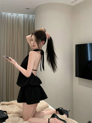 Hnewly Sexy Bodycon Woman Dress Vestidos De Mujer Temperament Summer Robe Femme Bandage Folds Backless Sequin Tunic Mini Dresses