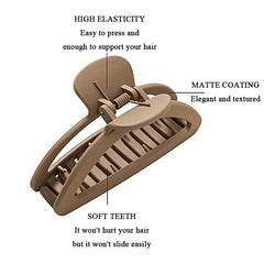 Hnewly 8Pcs Fashion Hair Clips for Women Flower Shape Large Claw Clips for Thick Hair Ponytail Hairpins Barrette Girls Hair Accessories