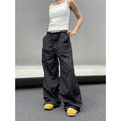 Hnewly Vintage Harajuku Oversized Pants Women America Retro Baggy Casual New Cargo Trousers Man Y2k Summer Streetwear Loose