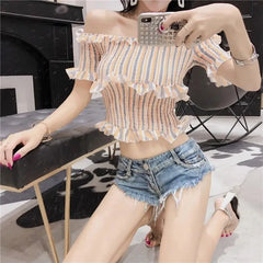 Hnewly New Women's Sexy Nightclub Low-waist Hot Girls Denim Shorts