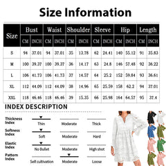 Hnewly Women's Spring And Summer Sexy Hollow Out Lace Long Sleeve V-neck Skirt Solid Color Breathable V-Neck Casual A-line Dresses