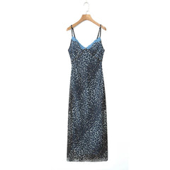 Hnewly Long dresses for women Summer bodycon midi dresses sexy vintage lace dress women elegant party leopard dress one pieces