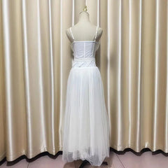 Hnewly Fashion Women Dress Solid Color Sleeveless Strapless Female Summer Birthday Party Dresses New Tide