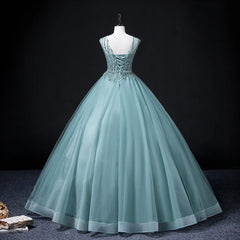 Hnewly Luxury Blue Tulle Shiny Sequined Quinceanera Dresses Sparkly Beaded Evening Party Prom Gowns