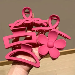 Hnewly Set of 8 Plastic Hair Clip,Large hair Accessories, Simple hairpin,Thin hair Styling Tools for women