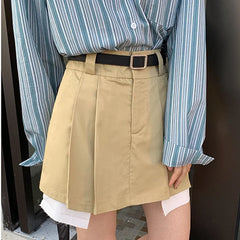 Hnewly Skirts Women with Lining New Arrival Elegant Chic Fit Feminine Simple High Waist Casual Basic Trendy Daily Pleated Design Cozy