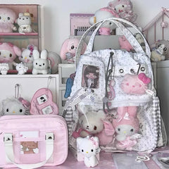 Lunivop New Polka Dot Pain Bag Handheld Large Capaci oulder Bag for Women Commuting Cosplay Con Adorable Girl Bag