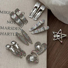 Lunivop Y2k Hair Clips for Women Elegant Metal Duckbill Clip Side Bangs Barrettes Girls Hair Accessories
