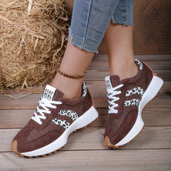 Hnewly Spring Autumn New Round Toe Comfortable Casual Women's Shoes Fashionable Hot Selling Sexy Breathable Lace Up Work Flat Shoes