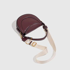 Hnewly Women CrossBody Bag Luxury Designer Smooth Leather Hobo Bag New Style Shoulder Bag with Wide Strap Underarm handbag