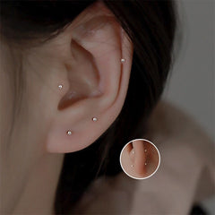 Hnewly Ball Tragus Stud Earring Mini Small Stud Lobe Piercing Cartilage Stud Color Helix Jewelry Barbell Piercing Earrings