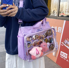 Hnewly Cartoon Computer Bag Backpack Female Pu Bag Women's Backpack Fashion School Bag for Girls High Quality Leisure Shoulder Bag