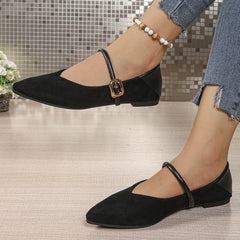 Hnewly Big Size Retro Fashion Casual Shoes for Women Summer Autumn New Designer Mary Jane Shoes Ladies Solid Color Leopard Print Shoe