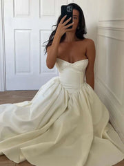 Hnewly Backless Elegant Dress Women Sexy Cleavage Chest Wrap Y2KStyle Loose Ruffles Gown Sweet Girl Prom Trend Long Bodycon