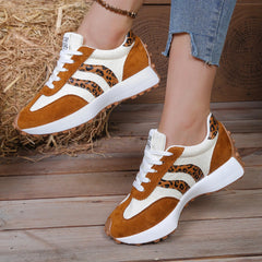 Hnewly Spring Autumn New Round Toe Comfortable Casual Women's Shoes Fashionable Hot Selling Sexy Breathable Lace Up Work Flat Shoes