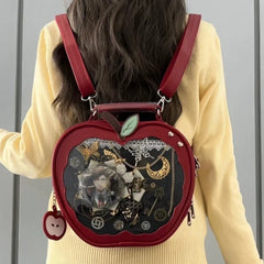 Hnewly New Girl Harajuku Niche Design Apple Crossbody Bag Handbag Sweet Style Cute Ita Bag Y2K Backpack Preppy Style ItaBag