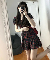 Hnewly DRESS TO IMPRESS Female Dresses Floral Flower Women's Dress Soft Aesthetic Offer Original Hot New In Vintage Xxl Retro Fashion Summer 2024 Loose