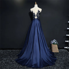 Hnewly Elegant Tank Crystal A-line Satin Illusion Formal Evening Dresses for Women Court Train Party Dresses Prom Dress