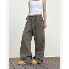 Hnewly Vintage Harajuku Oversized Pants Women America Retro Baggy Casual New Cargo Trousers Man Y2k Summer Streetwear Loose