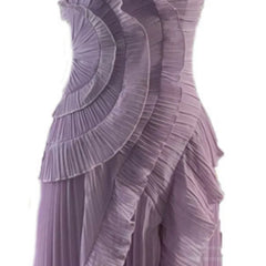 Hnewly Fashion Folds Irregular Dress Women's Halterneck Sleeveless Tierred Casual Dresses 2025 Summer New Tide