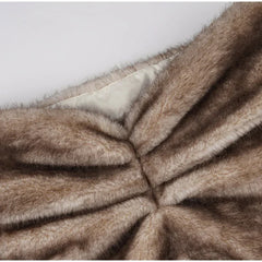 Hnewly Sexy Faux Fur Mini Skirt Women Fashion Slim Pleated Hip Package Short Skirts Female Autumn Winter Street Lady Bottoms New